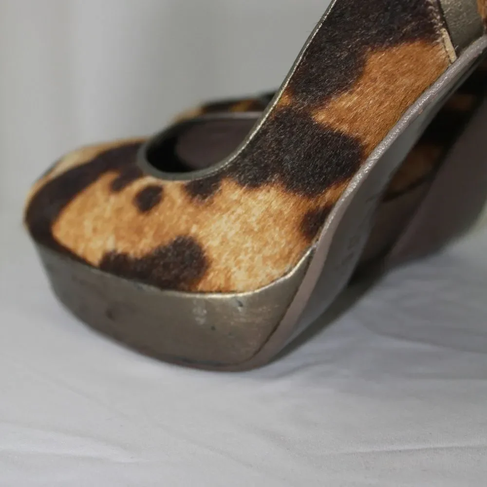Versace Animal Print Heels (Size: 10)